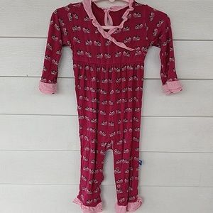 Kickee Pants Berry Cow Romper